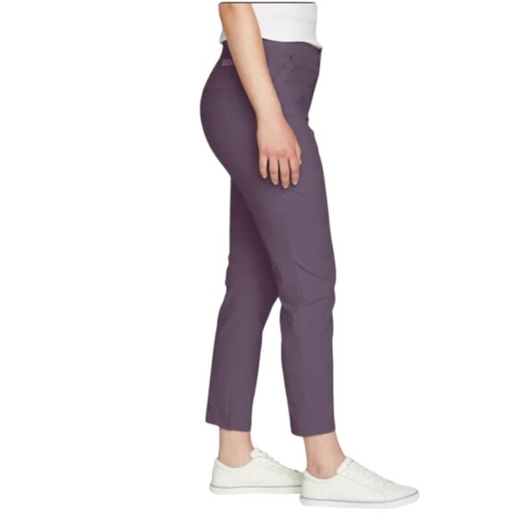 NEW Eddie Bauer Horizon Straight Ankle Pant | Purple - Picture 5 of 9